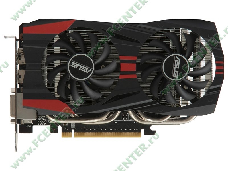 Видеокарта 2GB <PCI-E> Asus GTX760-DC2OC-2GD5 <GTX760, DDR5, 256b, D-Sub, 2xDVI, HDMI, RTL>