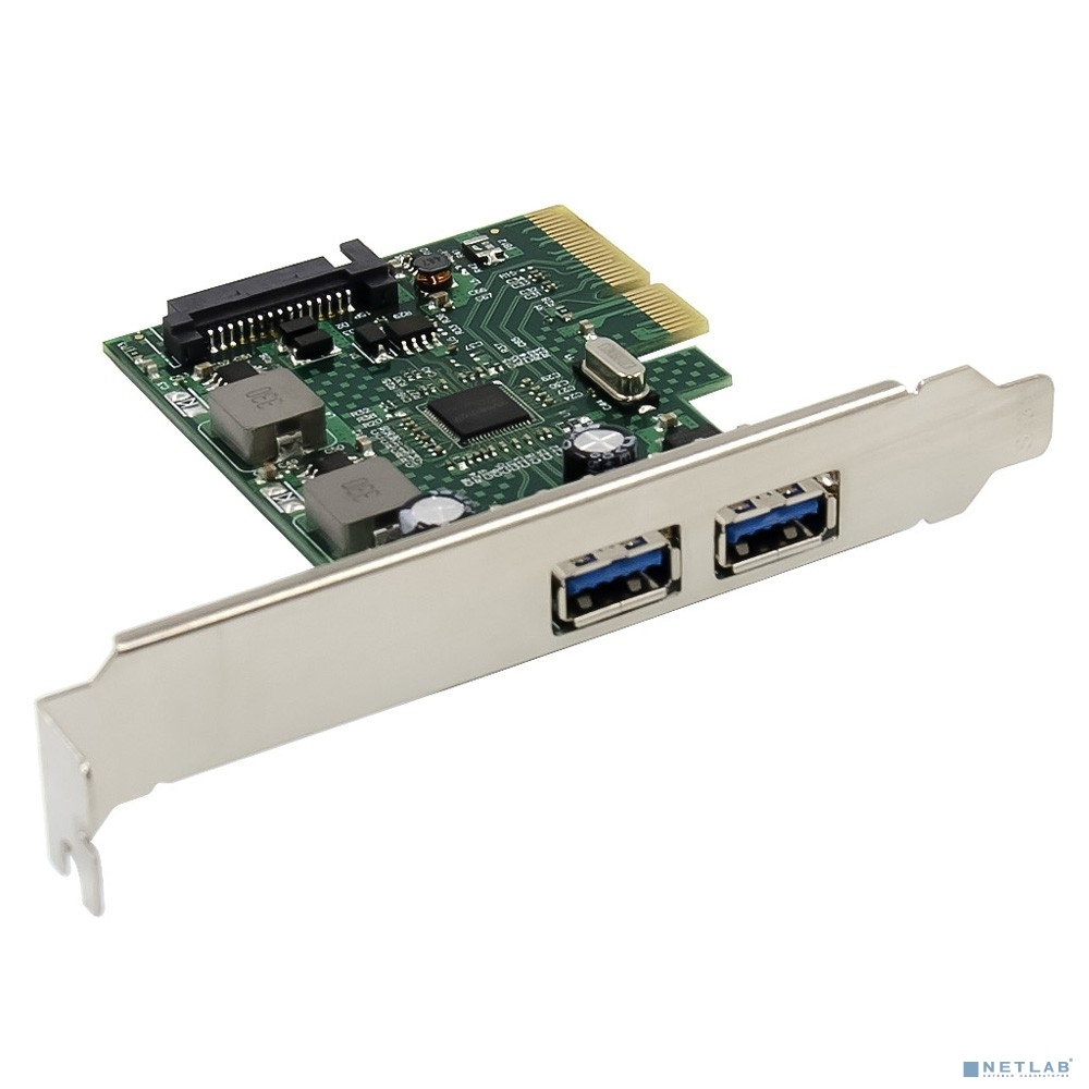Контроллер PCI-Ex4 USB 3.2 (2xType-A) Orient AM-U3142PE-2A