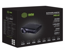 Проектор Cactus CS-PRO.02WT.WXGA-A, белый, Wi-Fi
