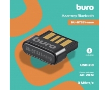 Адаптер Bluetooth USB Buro BU-BT531-nano (BT5.3+EDR class 1.5)