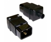 Штекер (папа) С-20 IEC-60320. 16А, 250волт (Lanmaster LAN-IEC-320-C20)