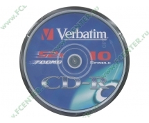 Диски CD-R 700MB Verbatim 52x (43437) <10 шт, на шпинделе, упаковка>