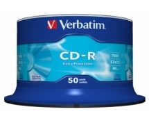 Диски CD-R 700MB Verbatim 52x (43351) <50 шт, на шпинделе, упаковка>