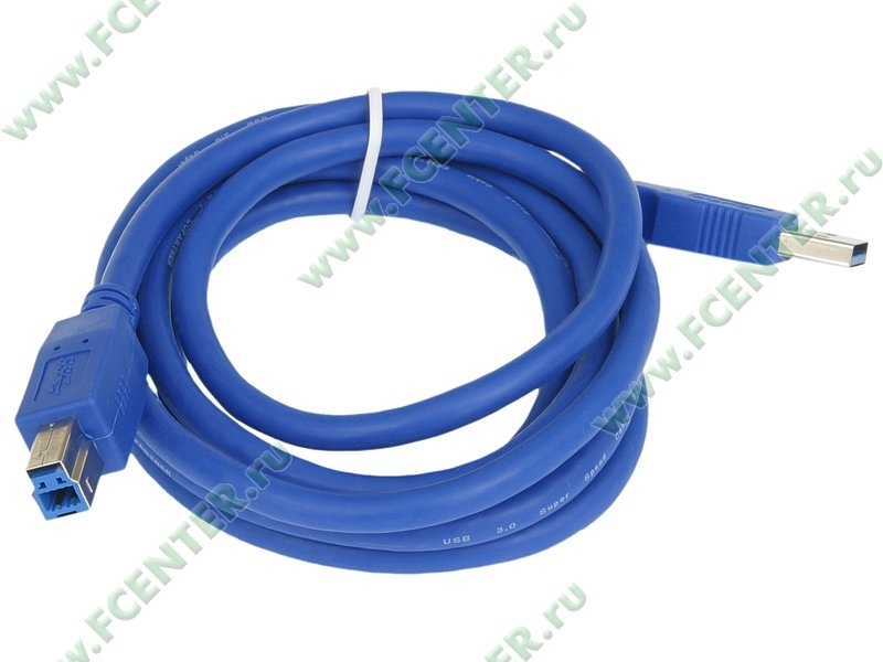 Кабель USB 3.0 A(m) - B(m) 1.8m Gembird Cablexpert (CCP-USB3-AMBM-6) (синий)