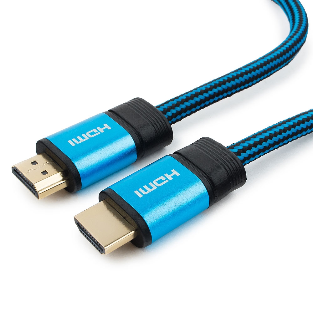Кабель HDMI(m) - HDMI(m)  1.8м Gembird Cablexpert Gold (CC-G-HDMI01-1.8M) v1.4 (синий)