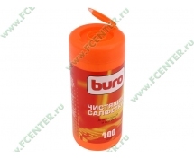 Чистящие салфетки BURO BU-Tscreen (Туба, 100шт) для экранов и оптики