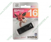 Накопитель  16GB Silicon Power Ultima U03 (SP016GBUF2U03V1K) <USB2.0> <черный>