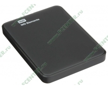 Внешний винчестер 2.5" 1TB WD Elements Portable (WDBUZG0010BBK) <USB3.0> (черный)