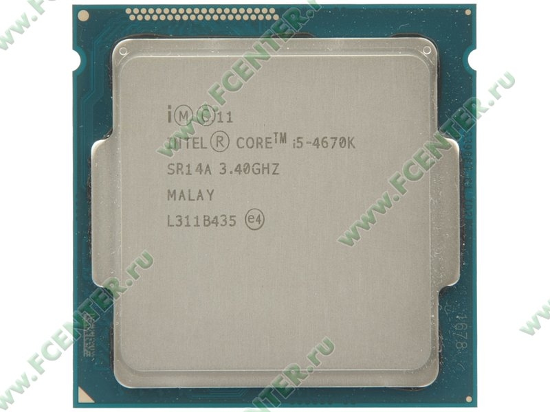 Процессор Core i5-4670K 3.40ГГц, 4x256K+6M, EM64T, LGA1150 OEM