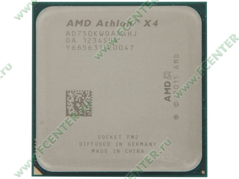 Процессор AMD Athlon II X4 750K <3.4ГГц, 2x2048K, 100Вт, FM2> OEM