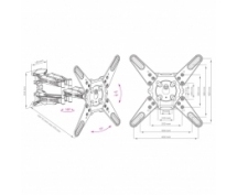 Кронштейн Kromax ATLANTIS-45 <Vesa 400x400> (до 45 кг) <серый>