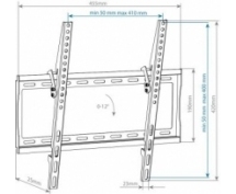 Кронштейн ARM Media STEEL-4 new (до 40 кг) <черный>