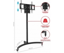 Подставка для телевизора Arm Media PT-STAND-10 черный 32\-65\ макс.45кг напольный фиксированный