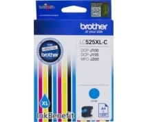 Картридж Brother LC525 XL C синий для DCP-J100, DCP-J105, DCP-J200  (1300 стр.)