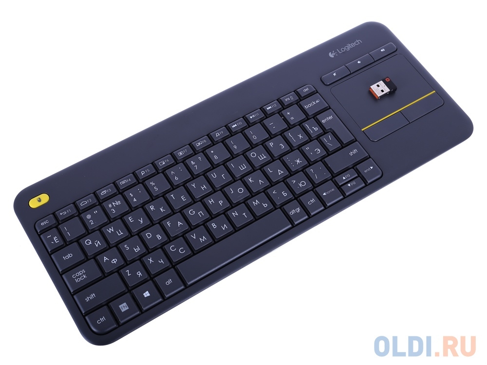 Клавиатура Logitech Wireless Keyboard K400 PLUS (920-007147) <USB> (черная)