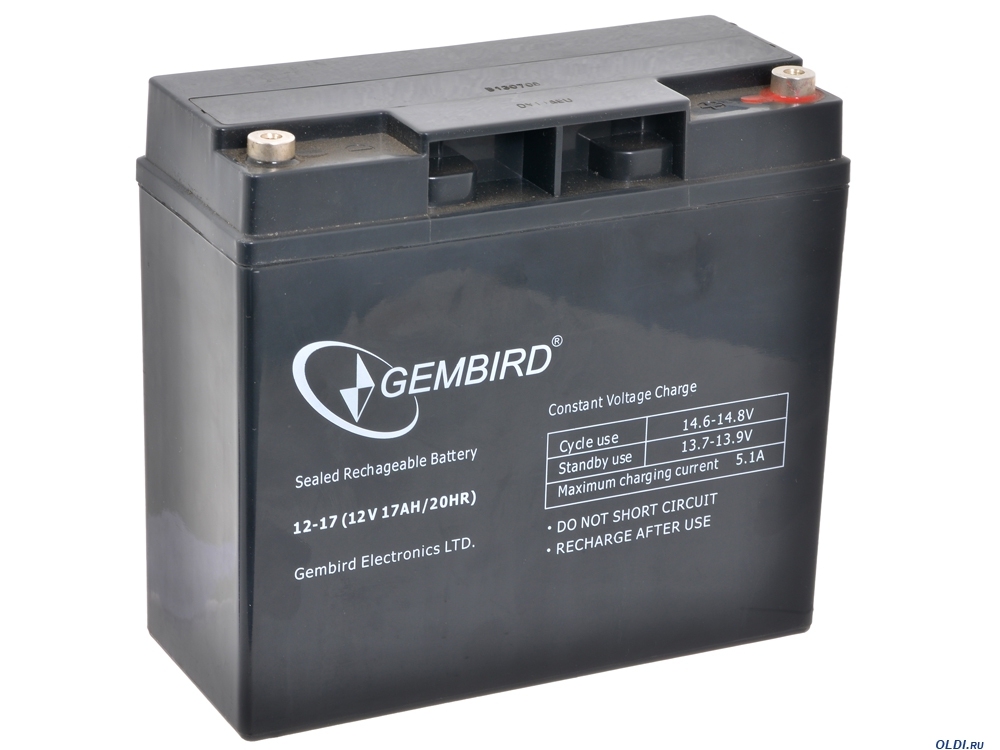 Аккумулятор Gembird/Energenie 12V 17Ah (BAT-12V17AH/4 )