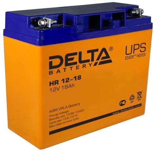 Аккумулятор Delta HR 12-18 (12V 18Ah F2)