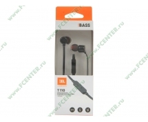 Гарнитура JBL T110 (стерео, jack 3.5) (черная)
