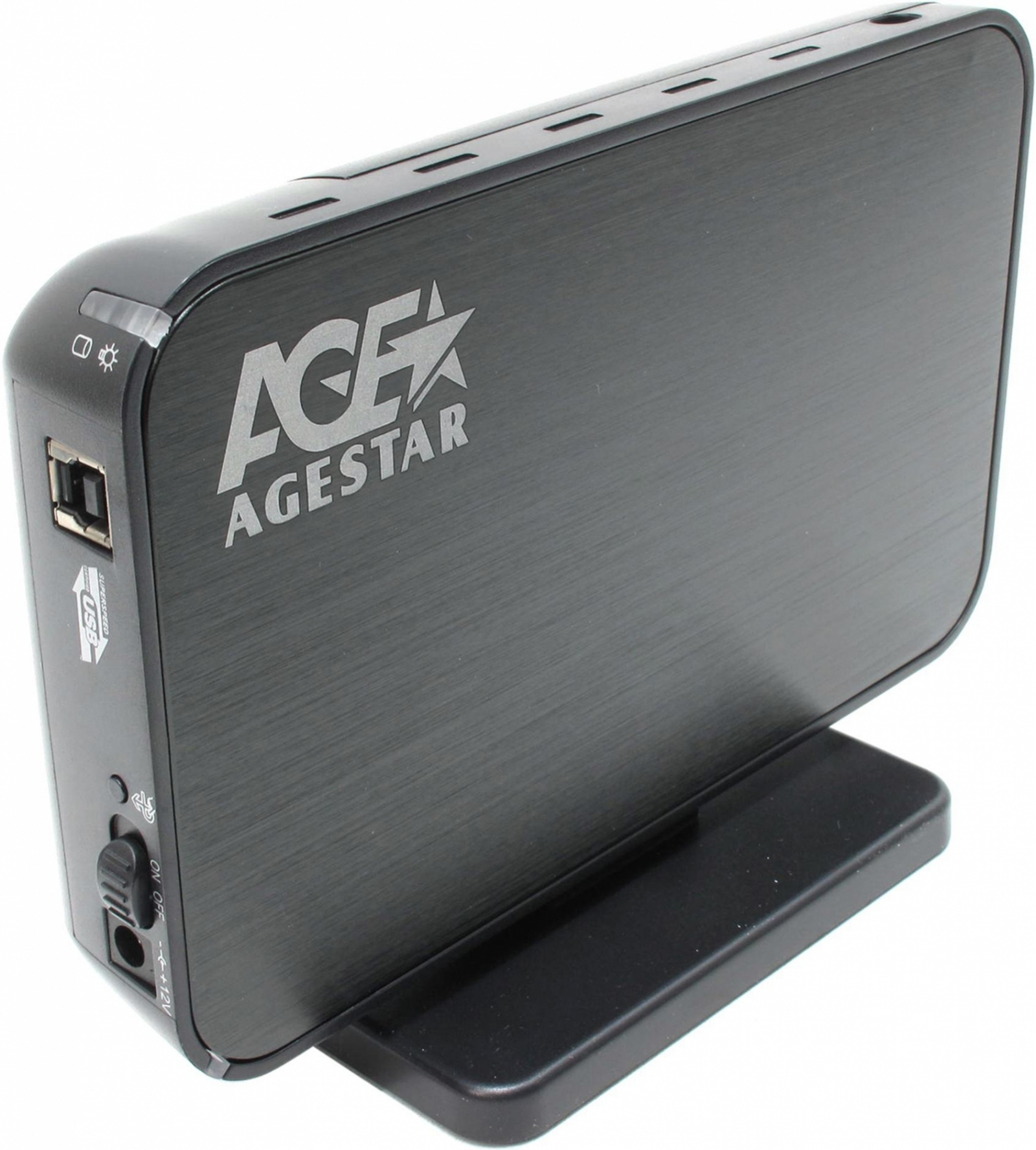 Контейнер для жесткого диска Agestar 3UB3A8-6G <SATA, 1x3.5", USB 3.0> <черный>
