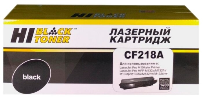 Картридж HP CF218A Hi-Black для HP LaserJet Pro M104/MFP M132, 1,4K (с чипом)