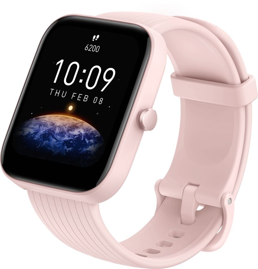 Смарт-часы Amazfit Bip 3 Pro A2171 1.69" TFT (розовый)